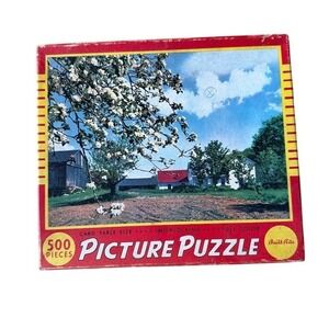Vintage Built-Rite Interlocking Picture Puzzle 500 Pieces Full Color